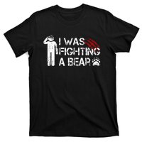 I Was Fighting A Bear Funny Head Injury Recovery Concussion T-Shirt