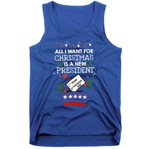 I Want For Christmas Is A New President Funny Antitrump Gift Tank Top