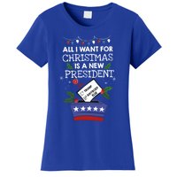 I Want For Christmas Is A New President Funny Antitrump Gift Women's T-Shirt