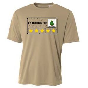 IM Working For Christmas Break 5 Stars Xmas Tree Bcba Rbt Cooling Performance Crew T-Shirt