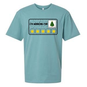 IM Working For Christmas Break 5 Stars Xmas Tree Bcba Rbt Sueded Cloud Jersey T-Shirt