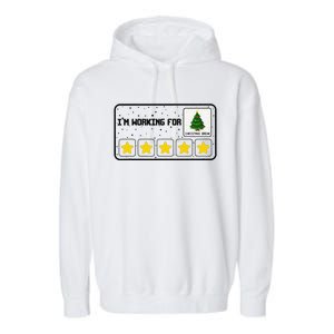 IM Working For Christmas Break 5 Stars Xmas Tree Bcba Rbt Garment-Dyed Fleece Hoodie