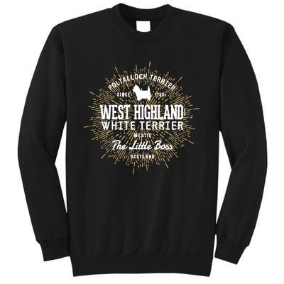 Intage Westie For Dog Lovers West Highland White Terrier Sweatshirt