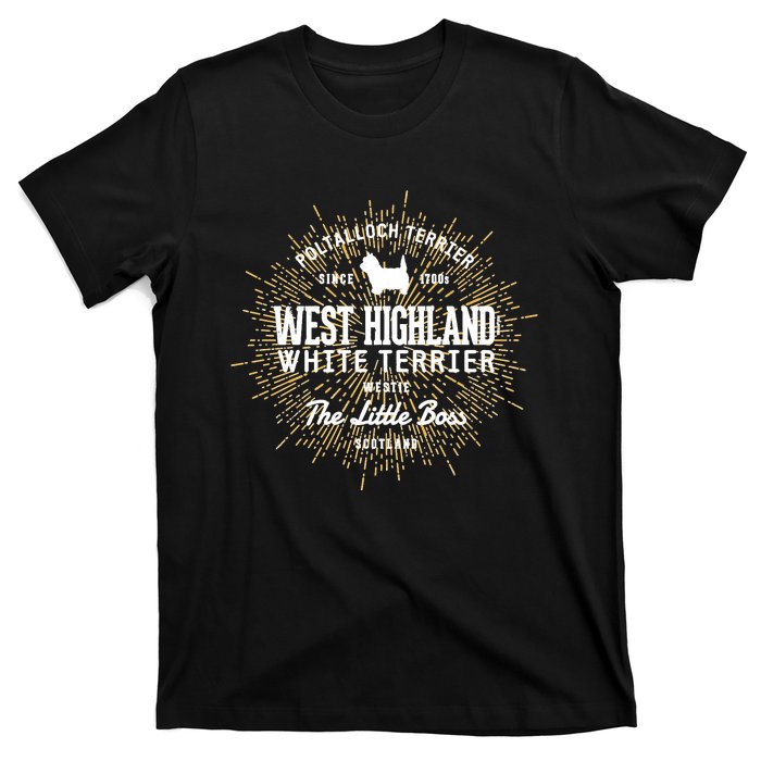 Intage Westie For Dog Lovers West Highland White Terrier T-Shirt