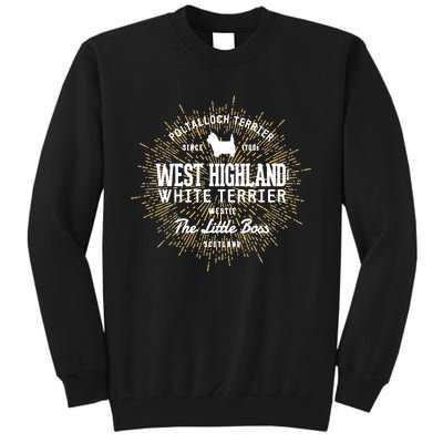 Intage Westie For Dog Lovers West Highland White Terrier Tall Sweatshirt