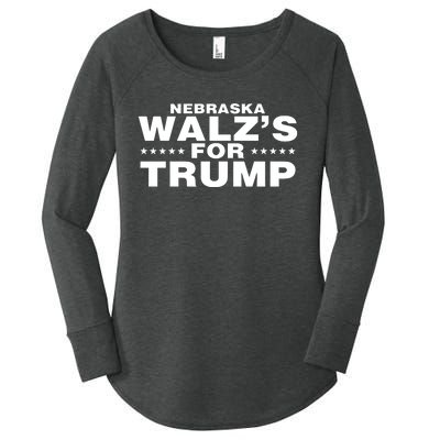 Im WalzS Family Members Wearing Nebraska WalzS For Trump Women's Perfect Tri Tunic Long Sleeve Shirt