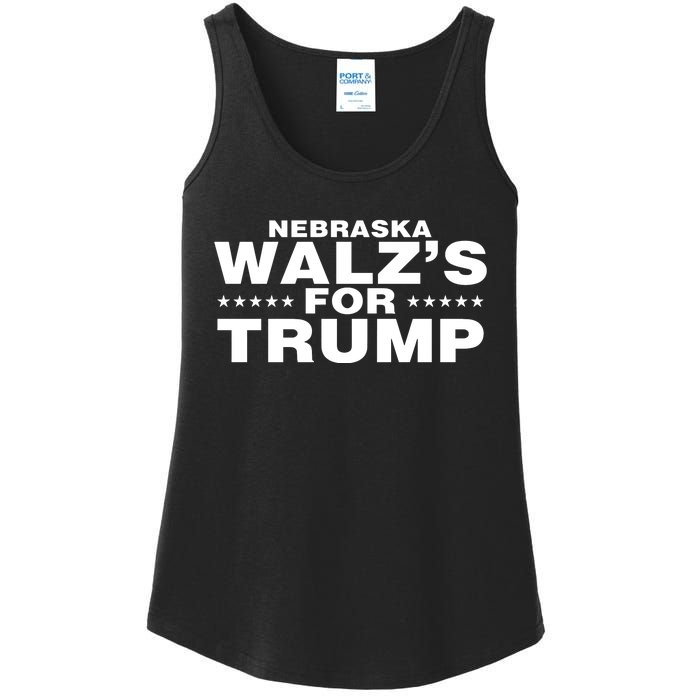 Im WalzS Family Members Wearing Nebraska WalzS For Trump Ladies Essential Tank