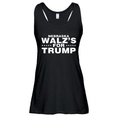 Im WalzS Family Members Wearing Nebraska WalzS For Trump Ladies Essential Flowy Tank