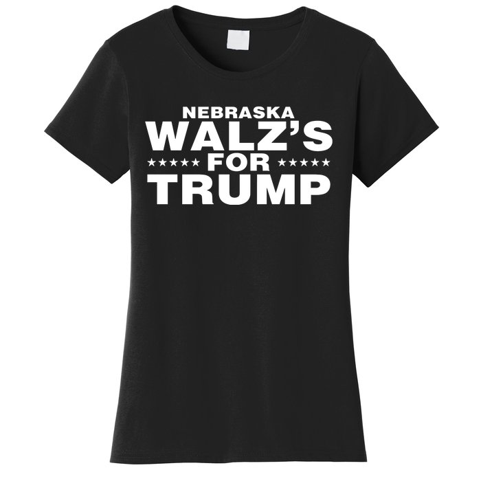 Im WalzS Family Members Wearing Nebraska WalzS For Trump Women's T-Shirt