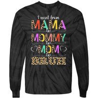 I Went From Mama to Mommy to Mom to Bruh First Mother's Day Tie-Dye Long Sleeve Shirt