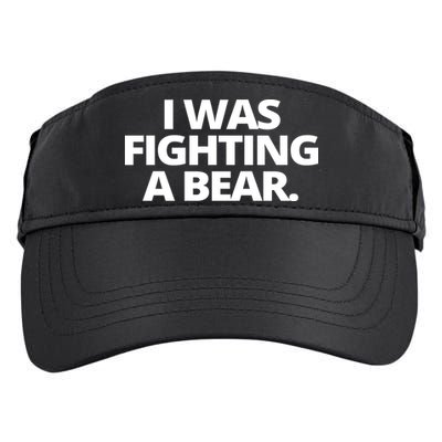 I Wanna Fighting A Bear Funny Injury Adult Drive Performance Visor