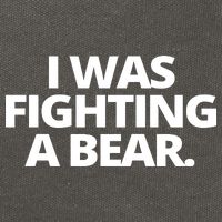 I Wanna Fighting A Bear Funny Injury Cotton Canvas Backpack