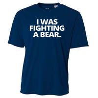 I Wanna Fighting A Bear Funny Injury Cooling Performance Crew T-Shirt