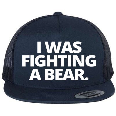 I Wanna Fighting A Bear Funny Injury Flatbill Hat