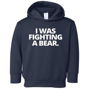 I Wanna Fighting A Bear Funny Injury Toddler Hoodie