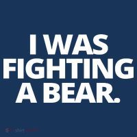 I Wanna Fighting A Bear Funny Injury Womens T-Shirt