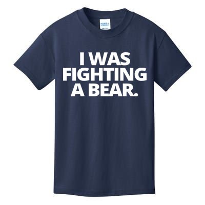 I Wanna Fighting A Bear Funny Injury Kids T-Shirt