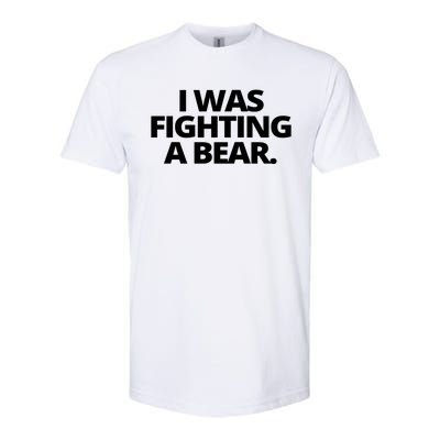 I Wanna Fighting A Bear Funny Injury Softstyle® CVC T-Shirt