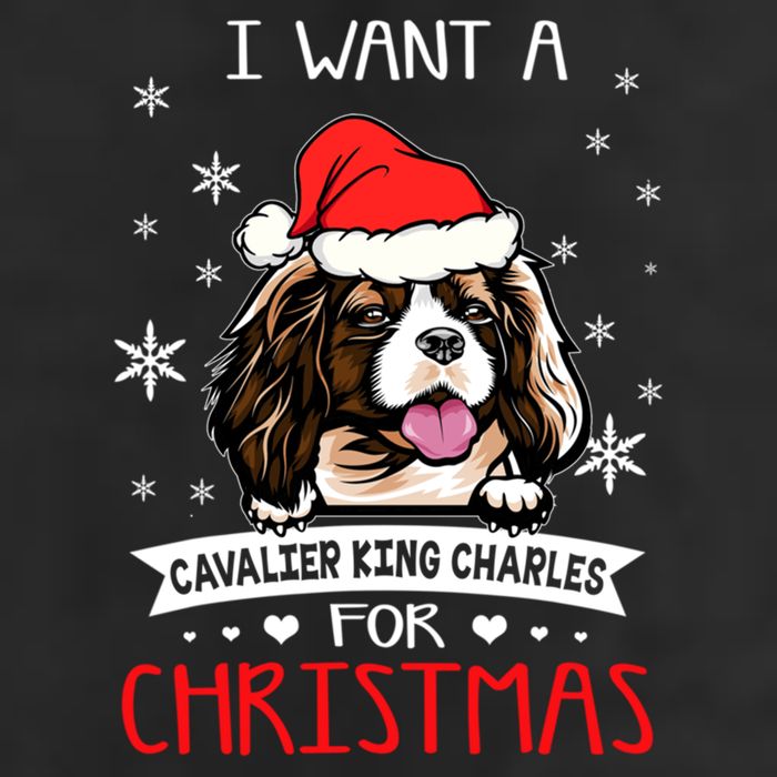 I Want For Christmas Is A Cavalier King Charles Spaniel Gift Cool Comfort Performance Bucket Hat