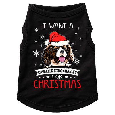 I Want For Christmas Is A Cavalier King Charles Spaniel Gift Doggie Tank