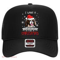 I Want For Christmas Is A Cavalier King Charles Spaniel Gift High Crown Mesh Back Trucker Hat