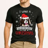 I Want For Christmas Is A Cavalier King Charles Spaniel Gift Cooling Performance Crew T-Shirt