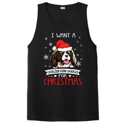 I Want For Christmas Is A Cavalier King Charles Spaniel Gift PosiCharge Competitor Tank