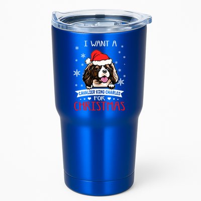I Want For Christmas Is A Cavalier King Charles Spaniel Gift Tumbler