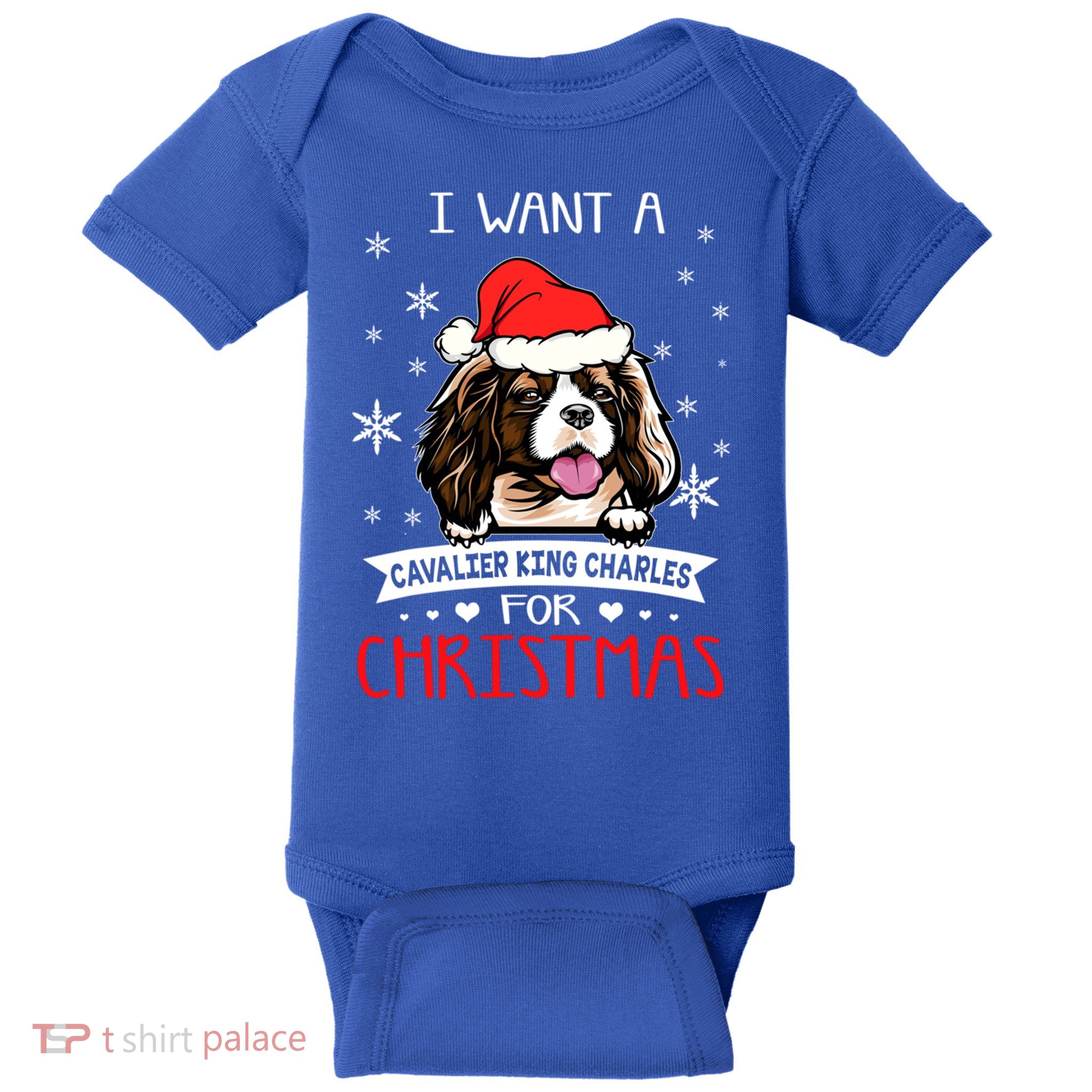 I Want For Christmas Is A Cavalier King Charles Spaniel Gift Baby Bodysuit