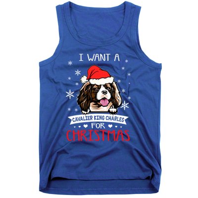 I Want For Christmas Is A Cavalier King Charles Spaniel Gift Tank Top