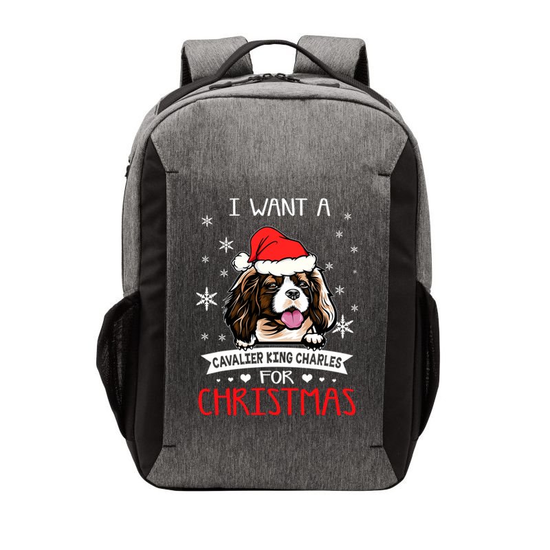 I Want For Christmas Is A Cavalier King Charles Spaniel Gift Vector Backpack
