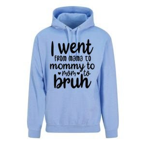 I Went From Mom Bruh Funny Mother's Day for Mom Wife Unisex Surf Hoodie