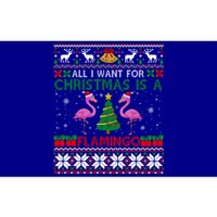 I Want For Christmas Is A Flamingo Merry Xmas Ugly Sweater Gift Bumper Sticker