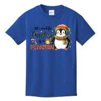 I Want For Christmas Is A Penguin Merry Christmas Cute Gift Kids T-Shirt