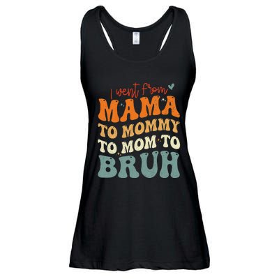 I Went From Mom Bruh Funny Mothers Day Mom Ladies Essential Flowy Tank