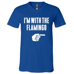 IM With Flamingo Halloween Christmas Funny Gift V-Neck T-Shirt