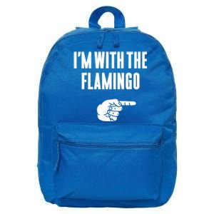 IM With Flamingo Halloween Christmas Funny Gift 16 in Basic Backpack