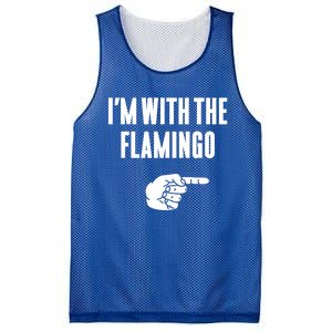 IM With Flamingo Halloween Christmas Funny Gift Mesh Reversible Basketball Jersey Tank