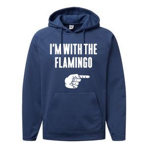 IM With Flamingo Halloween Christmas Funny Gift Performance Fleece Hoodie