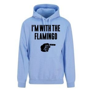 IM With Flamingo Halloween Christmas Funny Gift Unisex Surf Hoodie