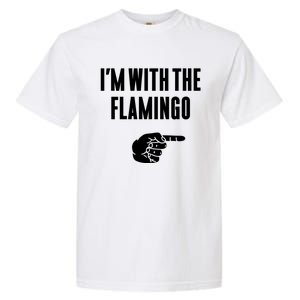 IM With Flamingo Halloween Christmas Funny Gift Garment-Dyed Heavyweight T-Shirt