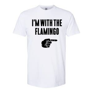 IM With Flamingo Halloween Christmas Funny Gift Softstyle CVC T-Shirt