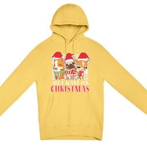 I Want For Christmas Corgi Bulldog Chihuahua Gift Premium Pullover Hoodie