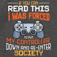 I Was Forced To Put My Controller Down Funny Gaming Vector Backpack
