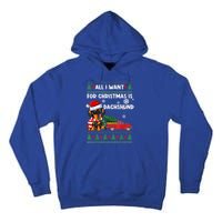 I Want For Christmas Is Dachshund Ugly Christmas Sweater Pet Gift Tall Hoodie