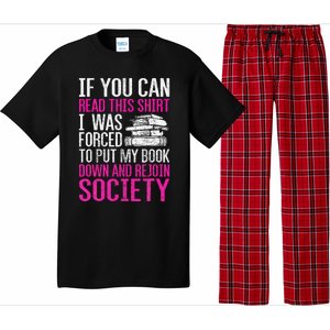 I Was Forced To Put My Book Down Reading Pajama Set