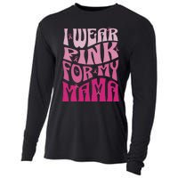 I Wear For My Mama Breast Cancer Awareness Month Cooling Performance Long Sleeve Crew