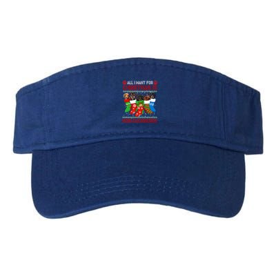 I Want For Christmas Is More Dachshunds Ugly Xmas Dog Lovers Cute Gift Visor