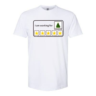 IM Working For Christmas Break 5 Stars Christmas Teacher Softstyle CVC T-Shirt