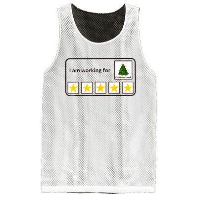 IM Working For Christmas Break 5 Stars Christmas Teacher Mesh Reversible Basketball Jersey Tank